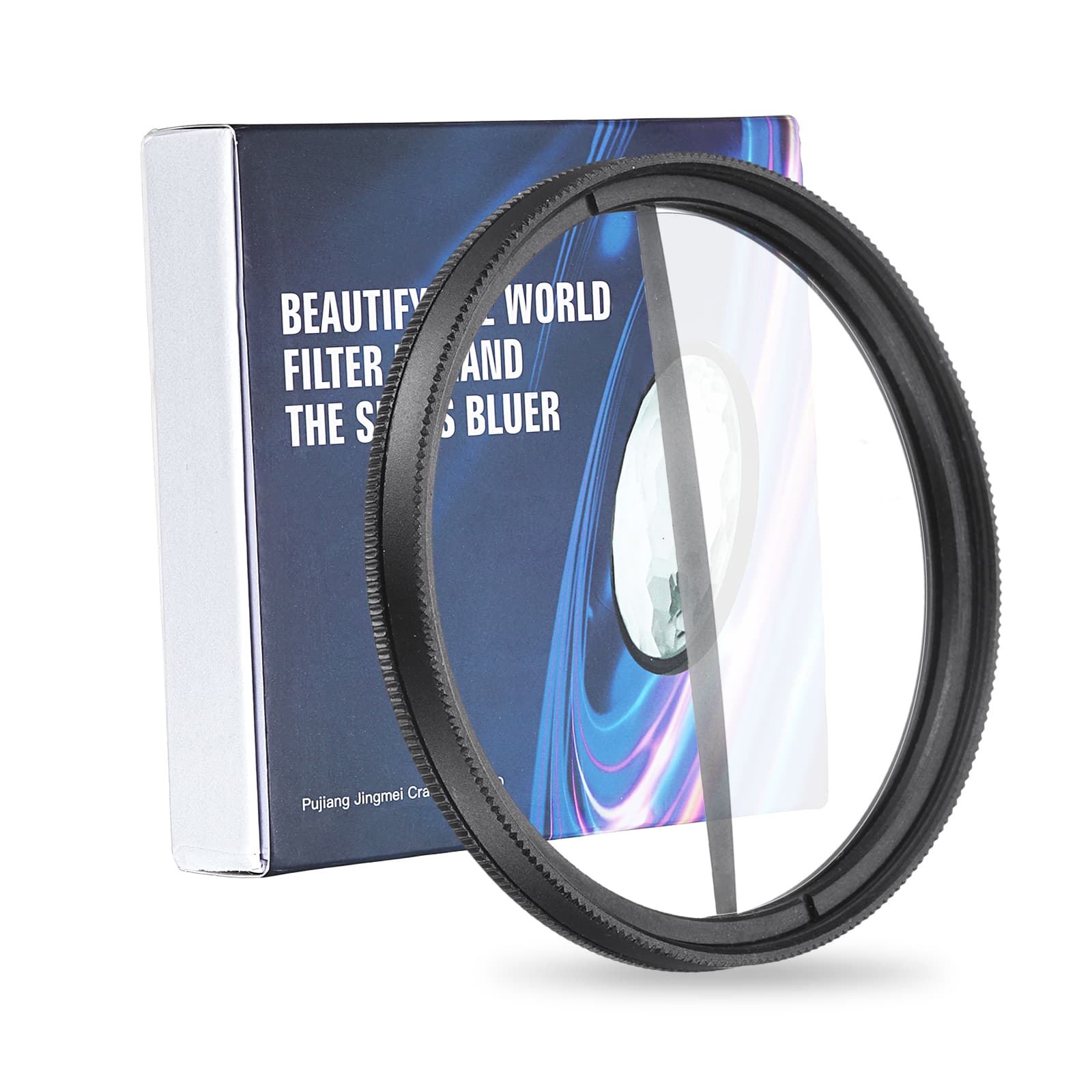 Unique Bargains - 58mm Split Diopter Filter, Half Blur Effects Foreground Blur Lens with Cleaning Cloth for DSLR