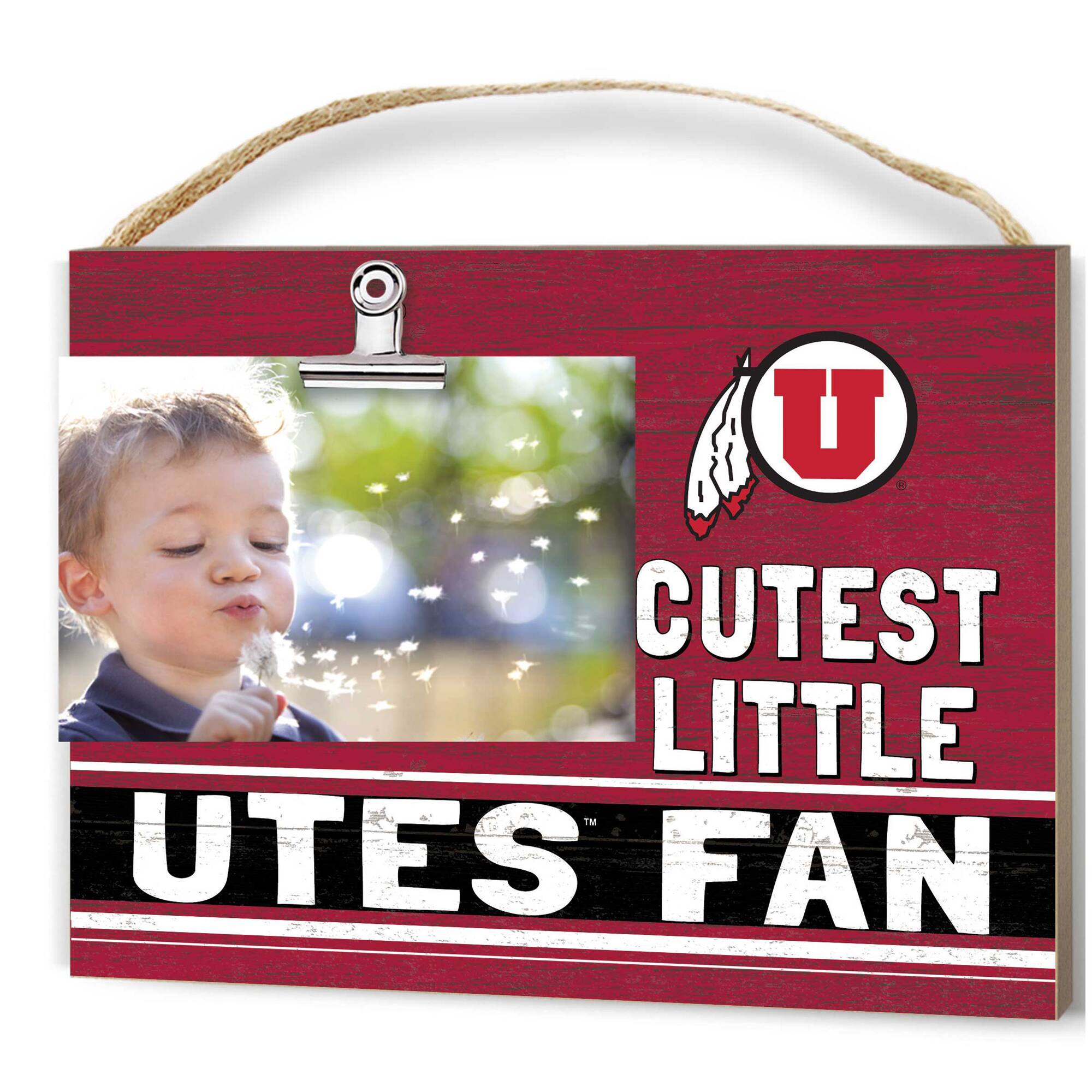 Utah Utes 8'' x 10'' Cutest Little Team Logo Clip Photo Frame