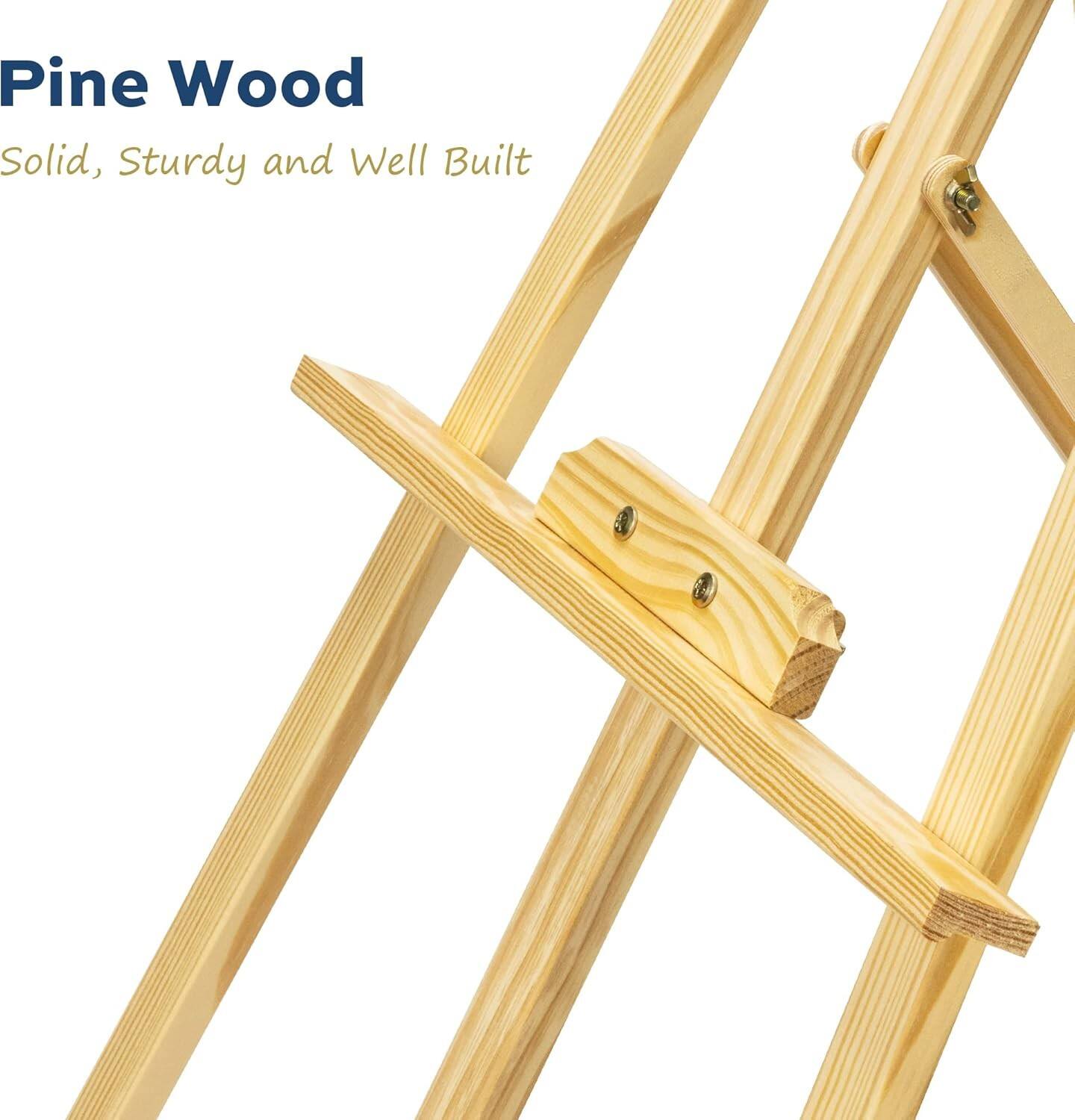 Pine Wood  
Solid, Sturdy and Well Built