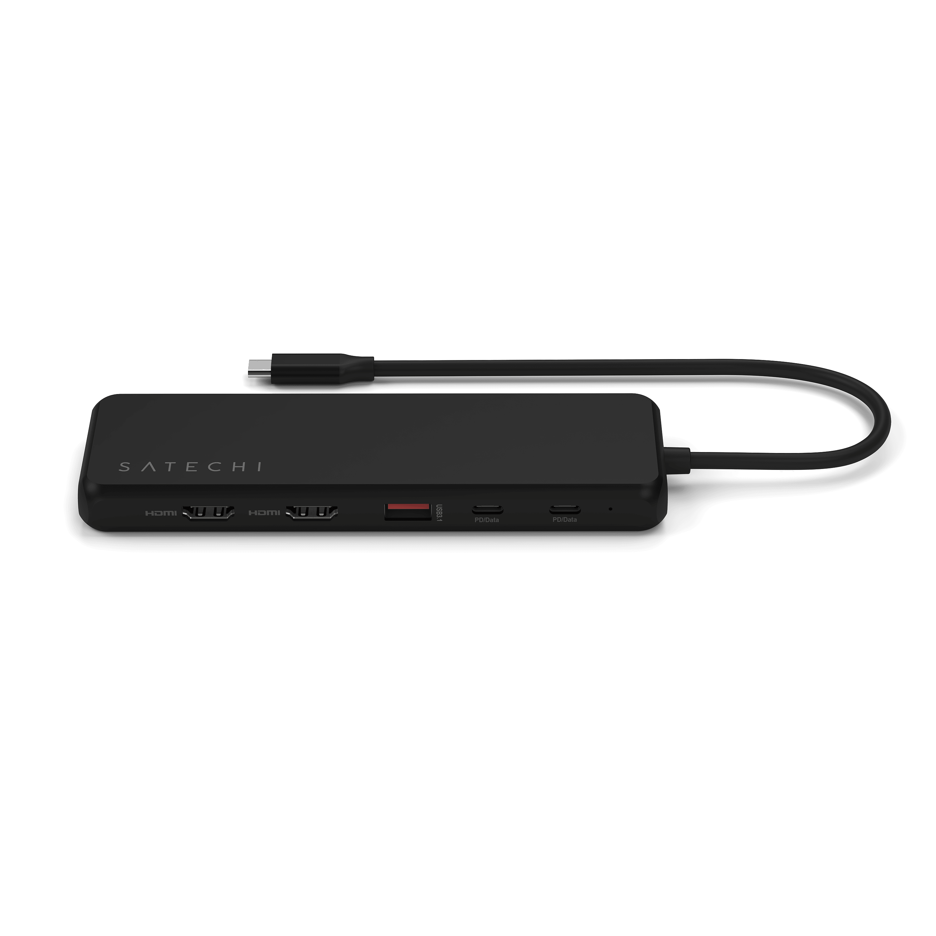 SATECHI

Port 1: HDMI
Port 2: HDMI
Port 3: USB-C (PD Data)
Port 4: USB-C (PD Data)