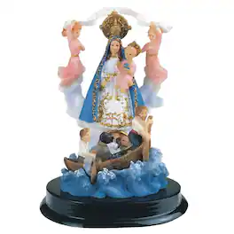 FC Design - 5"H Our Lady of Charity Our Lady of El Cobre Holy Figurine Statue Office Desk Tabletop Home Decor Gift - Multi-Color