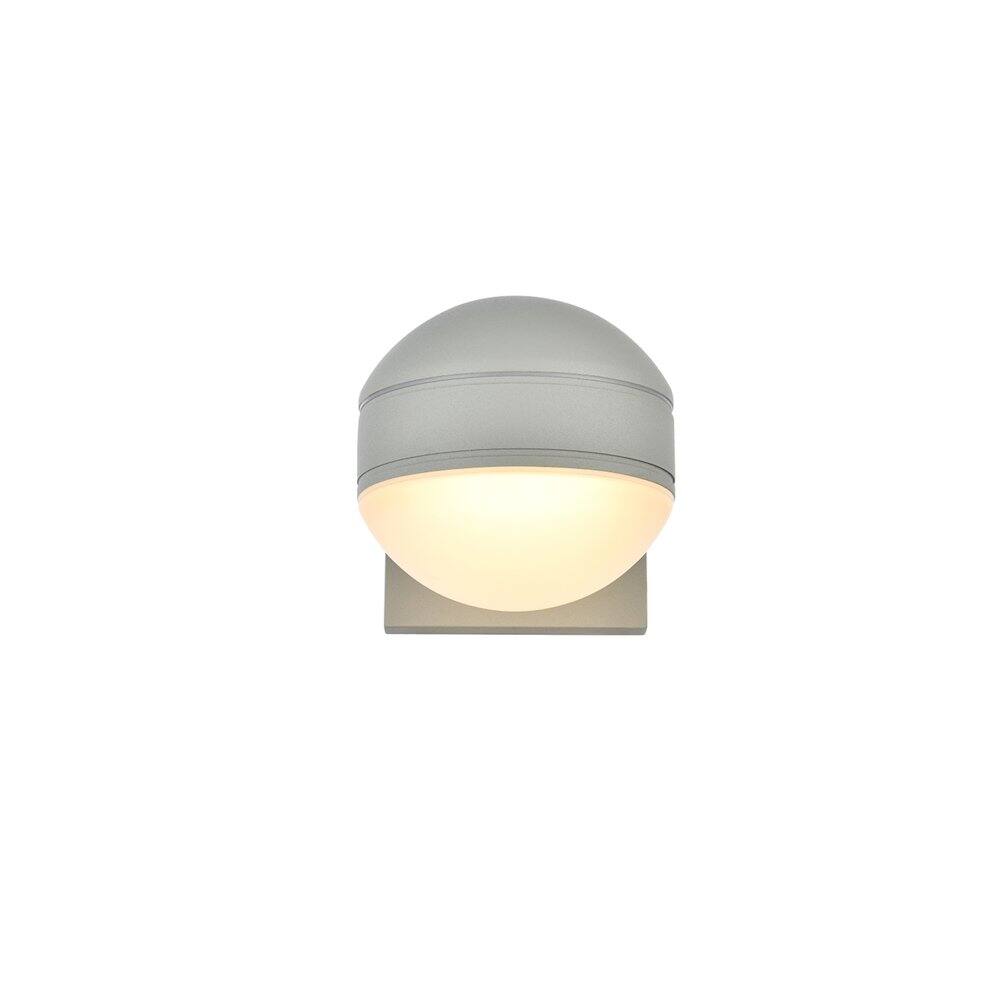 Alt View 3. Living District - Raine Integrated Led Wall Sconce In Silver - Silver.