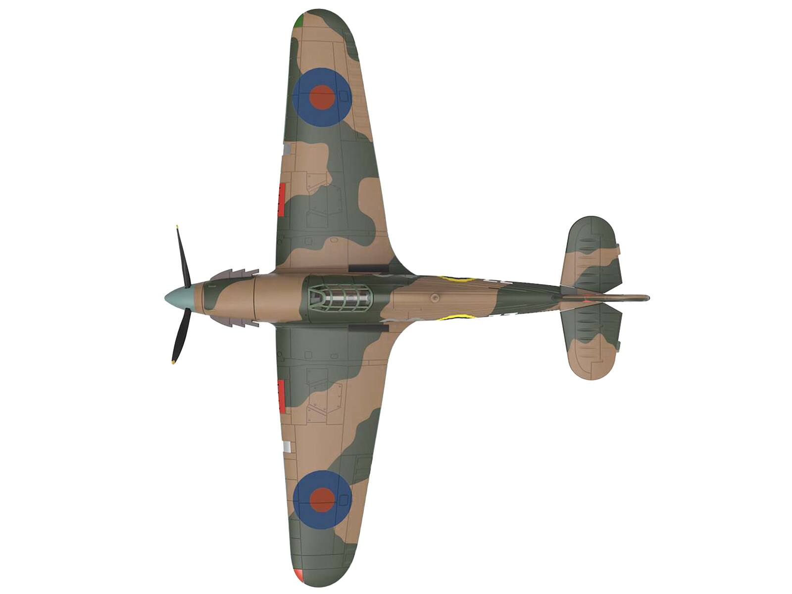 Left. Luppa - Hawker Hurricane Mk.IIB Aircraft No. 134 Squadron 151 Wing Vaenga USSR (1941) RAF Planes of World War II Series 1/72 - Multicolor.