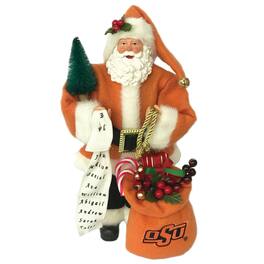 Santa's Workshop - Oklahoma State Cowboys 12'' Santa - Orange