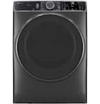 GE Profile - 7.8 Cu. Ft. Stackable Smart Electric Dryer with Steam and Sanitize Cycle - Carbon Graphite