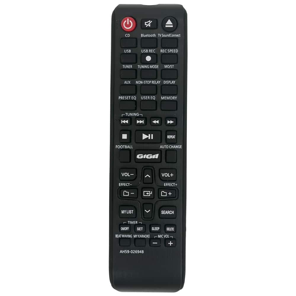 VINABTY - New AH59-02694A Replaced Remote Fits for Samsung Sound System MX-JS8000 MX-JS9500 MX-JS9000 MX-JS8000/ZA MX-JS9500/ZA - Black