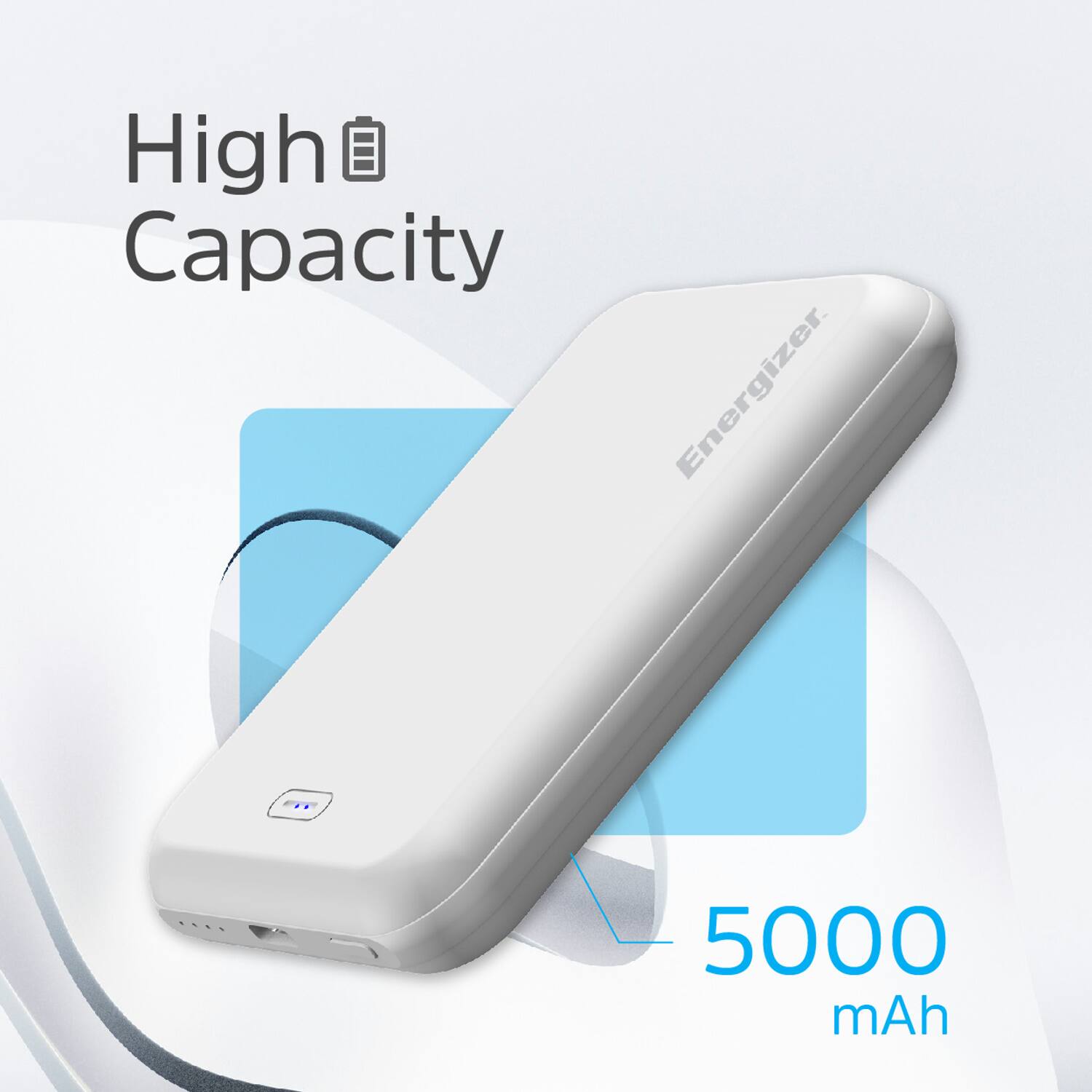 High Capacity Energizer. 5000 mAh