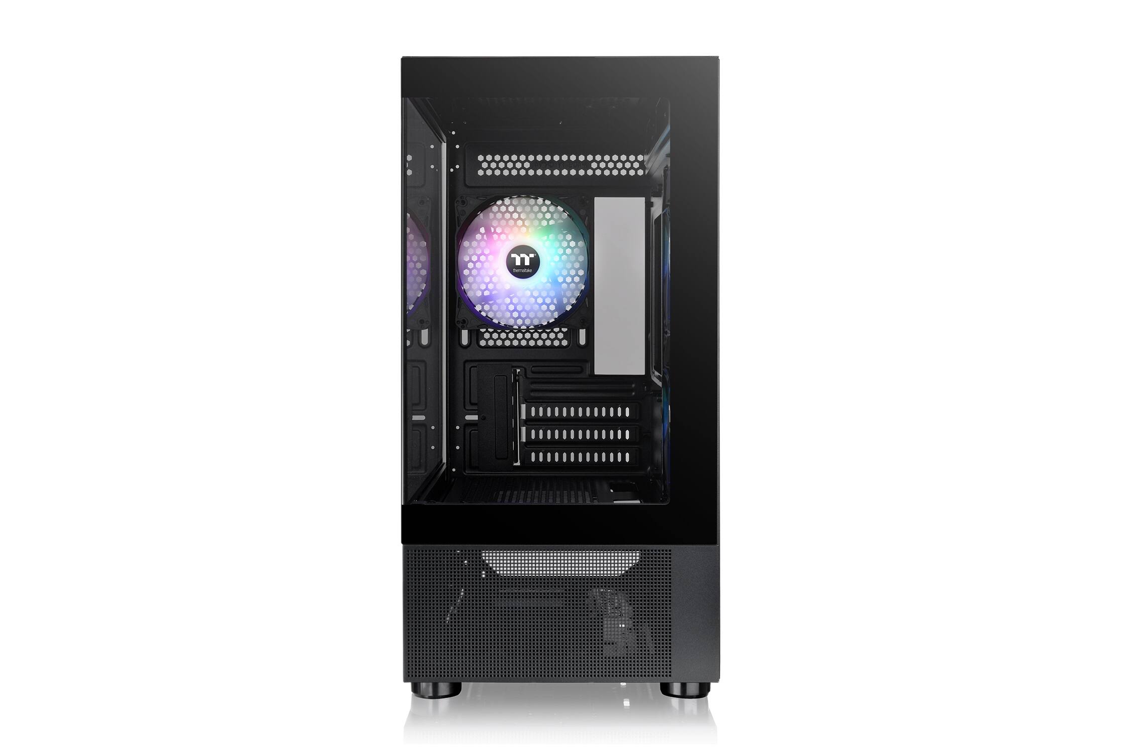 Alt View 5. Thermaltake - View 170 TG ARGB Micro-ATX Mid-Tower PC Case - Black.