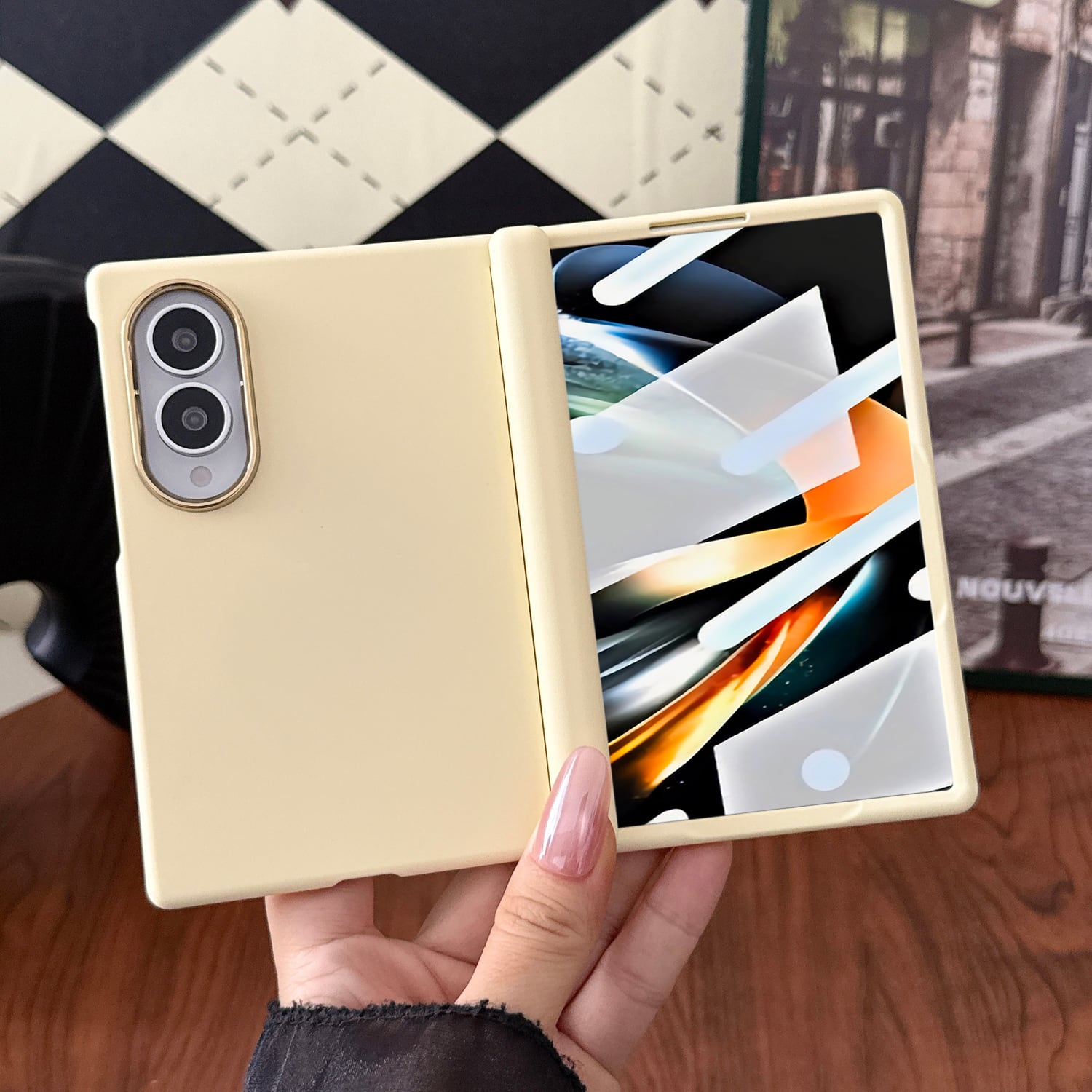 Dteck - for Samsung Galaxy Z Fold8 Rugged Hinge Protection Case with Tempered Glass Film,Shockproof Matte Slim Mag Safe Cover - Yellow price history on PriceWatchPro