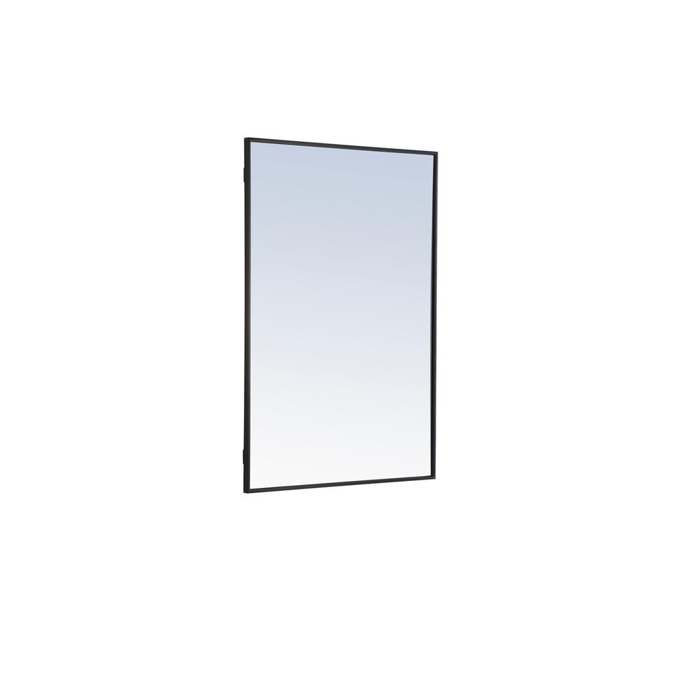 Alt View 7. Elegant Decor - Metal frame Rectangle Mirror 28 inch Black - Black.
