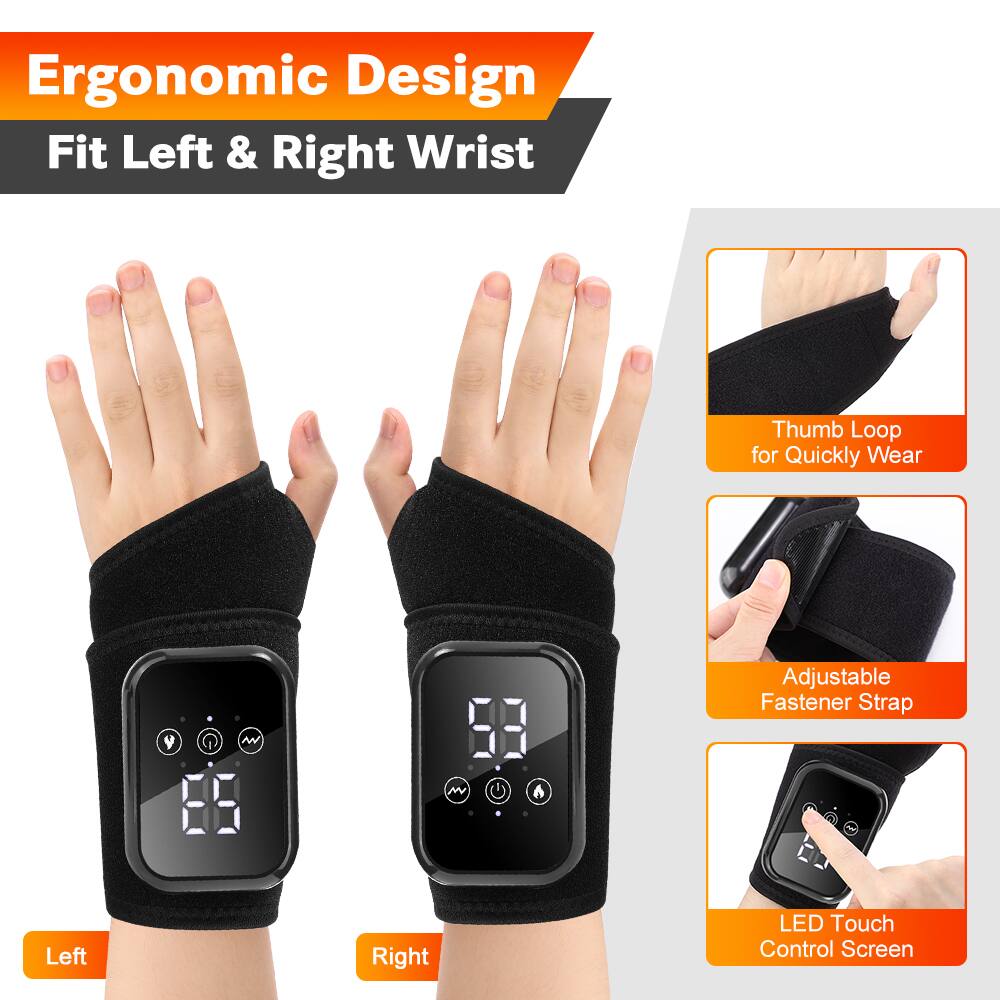 Ergonomic Design Fit Left & Right Wrist

Thumb Loop for Quickly Wear

Adjustable Fastener Strap

LED Touch Control Screen