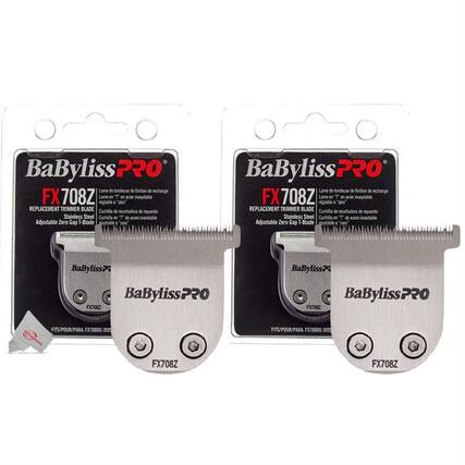 BaBylissPRO FX708Z Lame de tondeuse de finition de remplacement FX708Z vglable Lame - I T "aim en acier inoxydable REPLACEMENT TRIMMER BLADE Cuchilla de recortadora de repuesto Stainless Steel Cuchilla - T de acero inoxdable Adjustable Zero Gap -Blade ajustable "cero BaBylissPRO FX708Z
