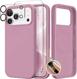 FINEAK - Magnetic for iPhone 17 Pro Max Case, Compatible with MagSafe (Screen Protector + Camera Lens Protector) - Blackcurrant