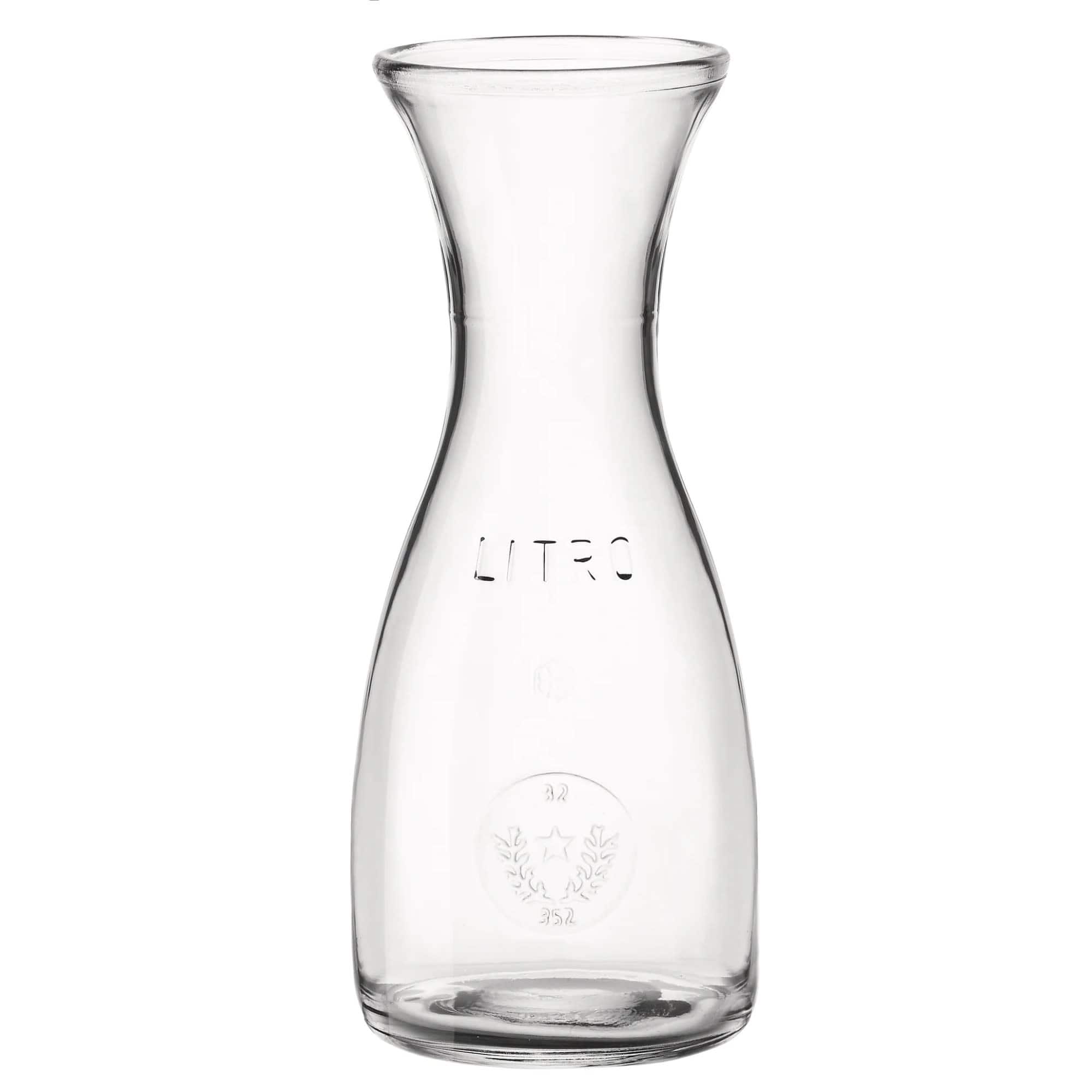 Bormioli Rocco - Misura Glass Carafe, 17 oz BPA-Free with Comfortable Handle - Clear
