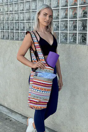 Front. JupiterGear - Yoga Mat Carrying Tote Bag with Large Size Pockets | Multipurpose and Fit Most Size Mats - Totum.