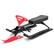 Alt View 17. Costway - Metal Snow Racer Sled w/Steering Wheel and Brakes Kids Snow Sand Grass Sliding Black & Red - Red+Black.