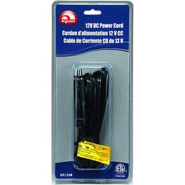 Igloo - 12V DC Power Cord for Thermal Electric Coolers - Black