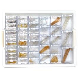 Bead Storage Solutions - Elizabeth Ward 1,111pc Assorted Jewelry Findings Tray - Multicolor