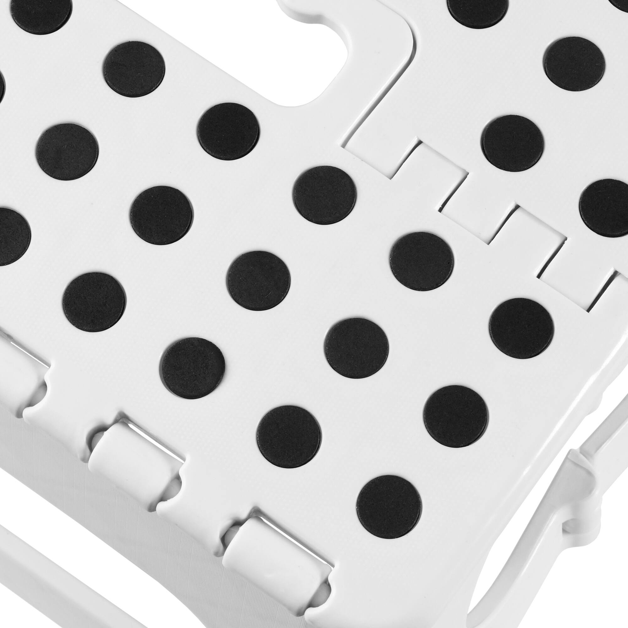 Alt View 4. Casafield - Folding Step Stools with Handle - White.