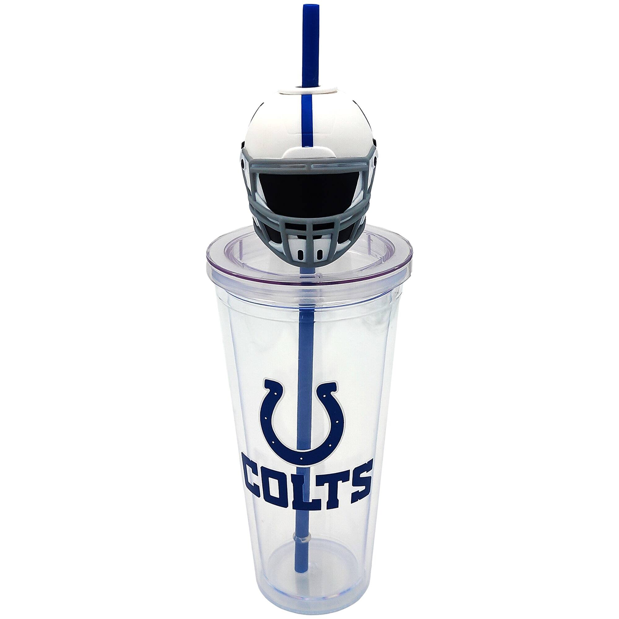 Front. Pegasus - Indianapolis Colts Mascot Lid 24oz. Sipper Cup - Multicolor.