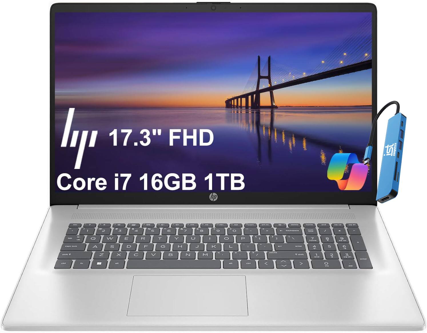 17.3" FHD  
Core i7 16GB 1TB hp