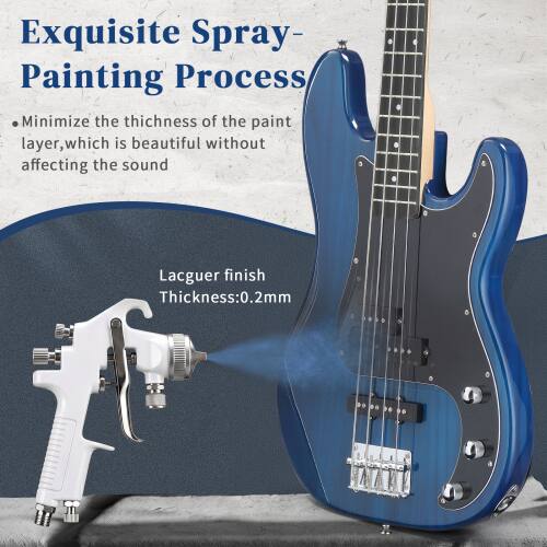 Exquisite Spray-Painting Process  
Minimize the thickness of the paint layer, which is beautiful without affecting the sound  
Lacquer finish Thickness: 0.2mm