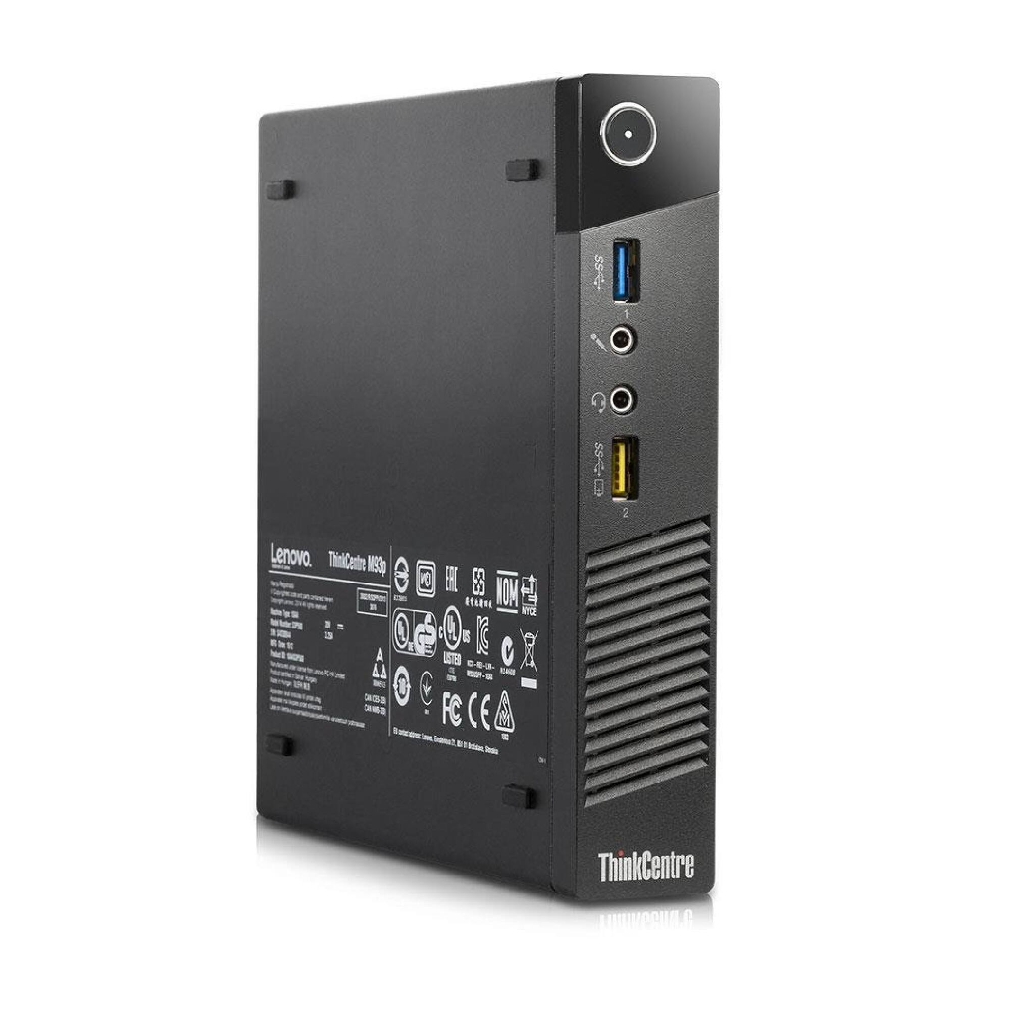 Lenovo ThinkCentre M83p

- USB 2.0
- USB 3.0
- VGA
- Ethernet
- Power Button
- Power LED
- ThinkCentre

FC CE

Made in China

Lenovo

ThinkCentre