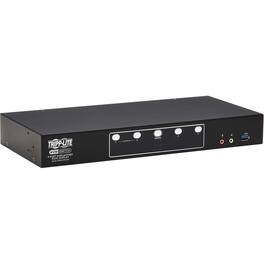 Tripp Lite - by Eaton 4-Port DisplayPort Dual-Display KVM Switch - 4K 60 Hz USB 3.2 Gen 1 HDCP 2.2 USB Sharing - 4 - Unknown