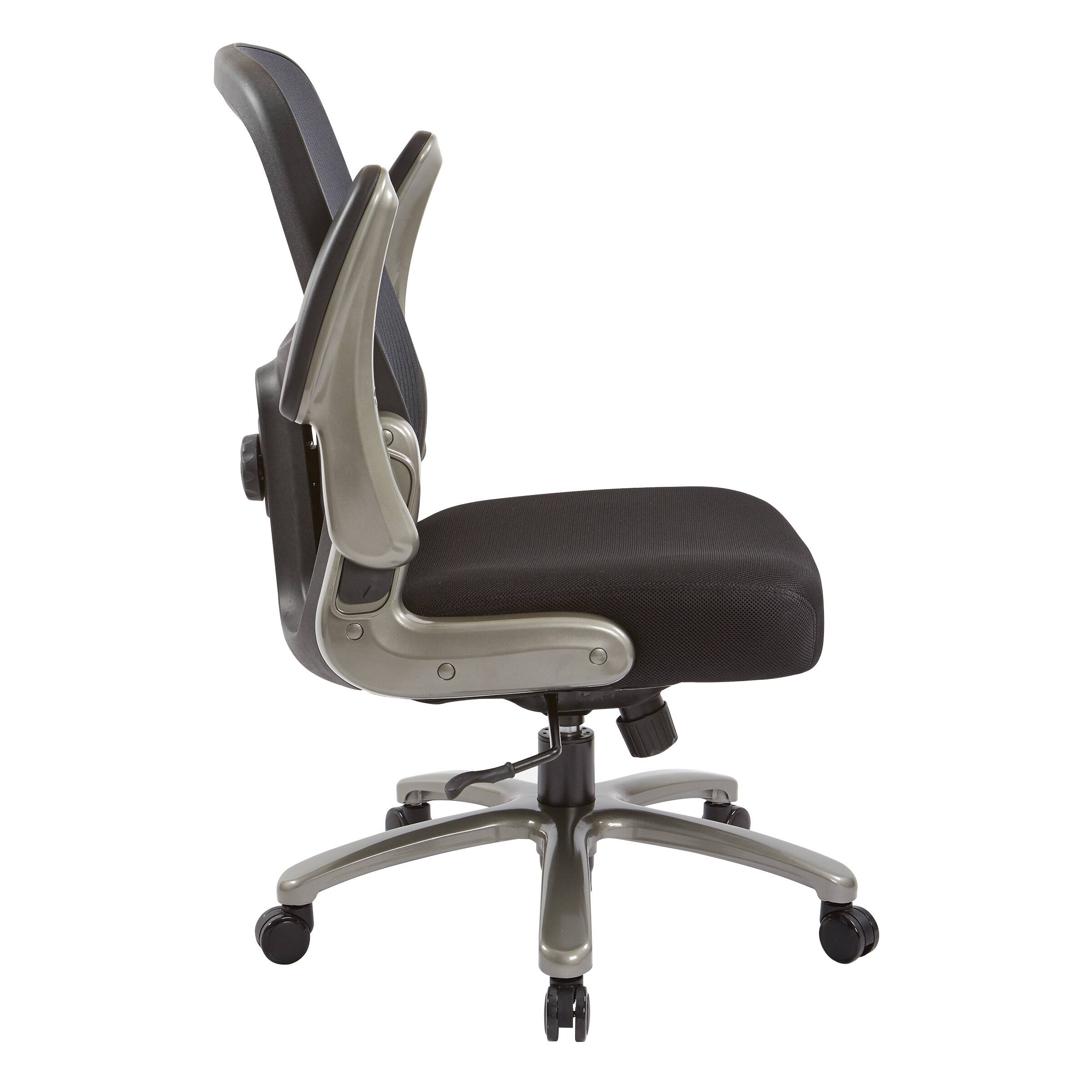 Left. Office Star Products - Big and Tall Mesh Back Chair - Black.