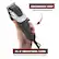 The image features a person holding a Wahl brand hair clipper with an ergonomic rubber grip. The hair clipper is designed to provide a comfortable and secure grip while using it. The XL 8' industrial cord ensures a constant stream of power, making it suitable for professional use.