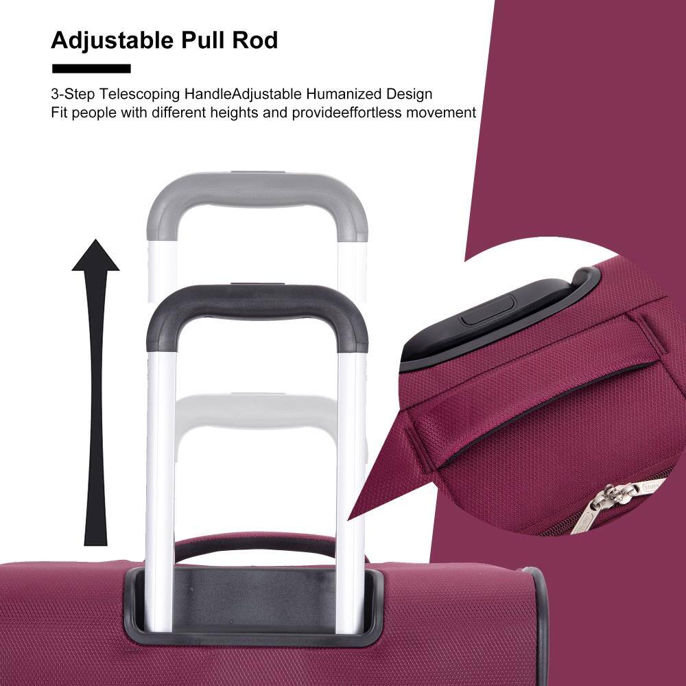 Adjustable Pull Rod

3-Step Telescoping Handle

Adjustable Humanized Design

Fit people with different heights and provide effortless movement