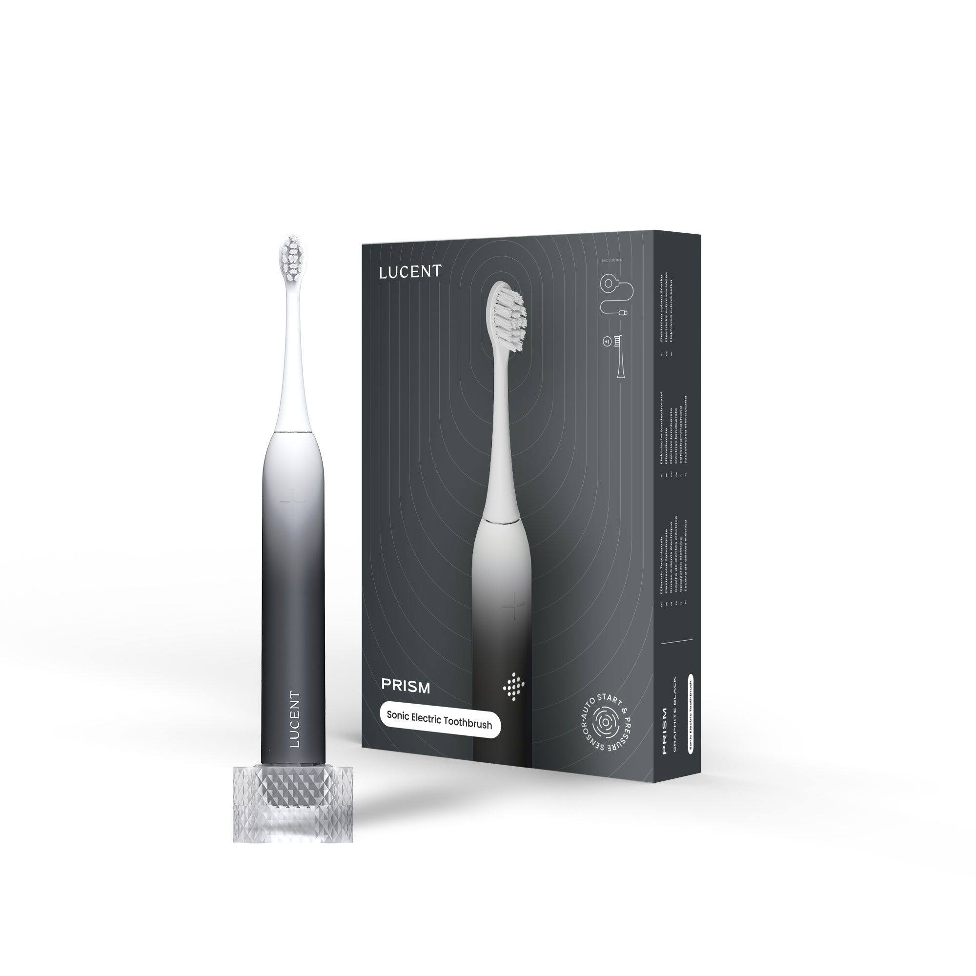 LUCENT  
HOODAI 0  
HILLER  

LUCENT  
PRISM Sonic Electric Toothbrush  
UTO START en SOSLS-AULD PRESSURE