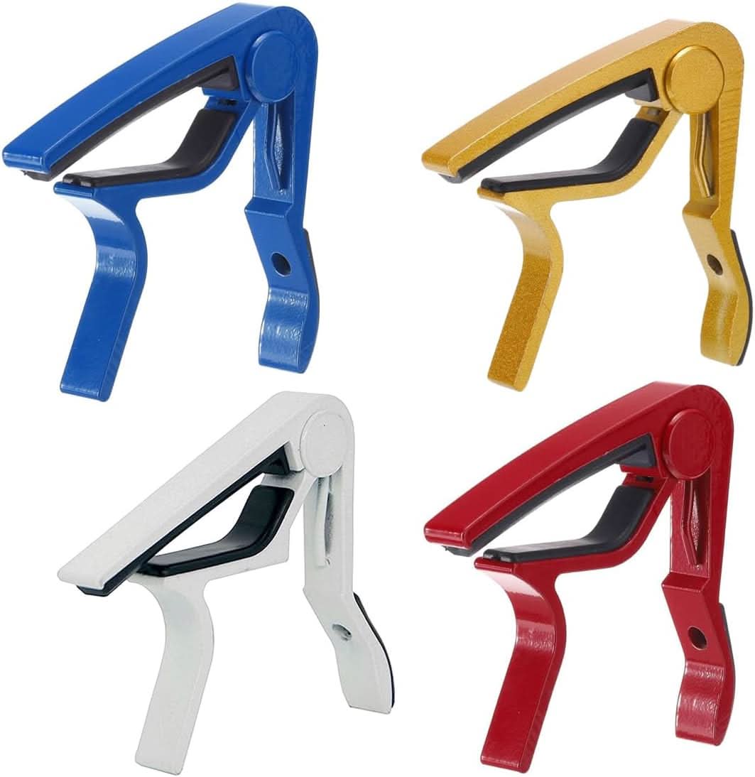 5 CORE - 5Core Capo Acoustic Electric Guitar 6 String Kapo Clip - Banjo Mandolin Ukulele - Multicolor