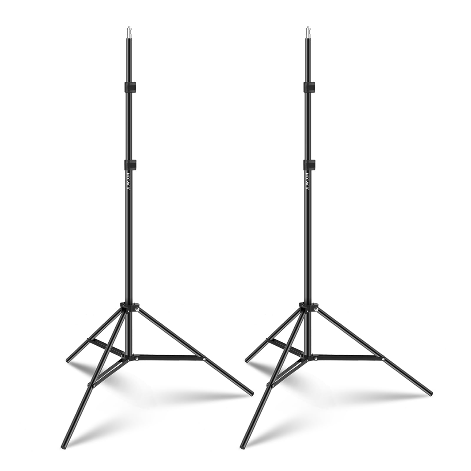Neewer - 7ft Aluminum Light Stand 2-Pack - Studio Tripod Stands for Softboxes, Umbrellas & Photo Backgrounds