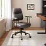 Eureka Ergonomic - Office Chair Leather with Lumbar Support Mid Back Cushion Height Adjustable - Gray