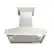 Alt View 3. ZLINE - 30 in. Ducted Wooden Wall Mount Range Hood in Cottage White (KBTT-30) - stainless steel.