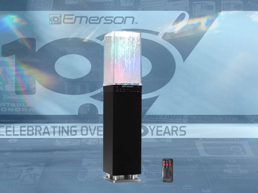 Emerson  
PORTABLE  
ONORA  
CELEBRATING OVER 90 YEARS  
out of this world 29.88  
Emerson Radio  
Emerson is your WORLD'S FIRST TRANSISTOR