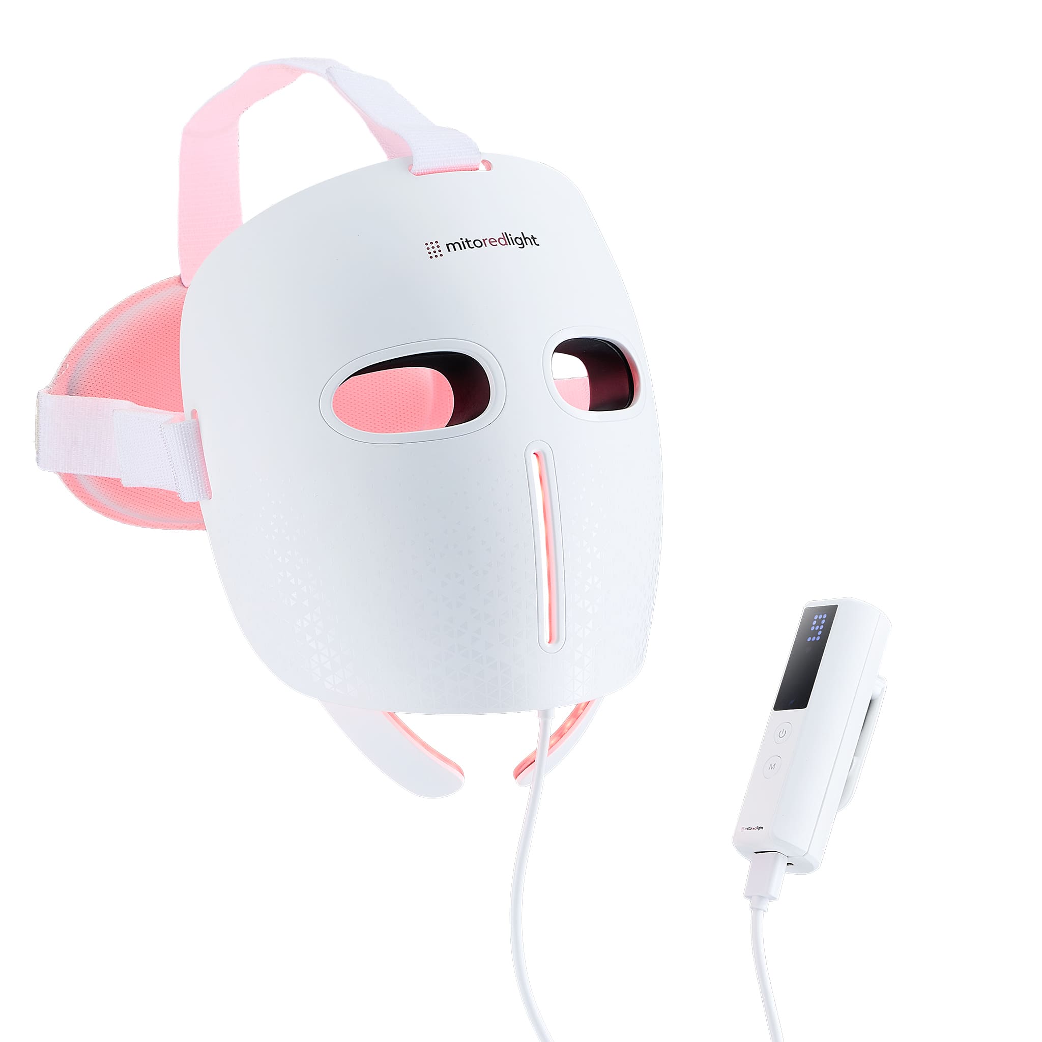 Mito Red Light, LLC - MitoGLOW™ LED Red Light Therapy Mask | With Blue, Yellow, Red and Near Infrared LED - White