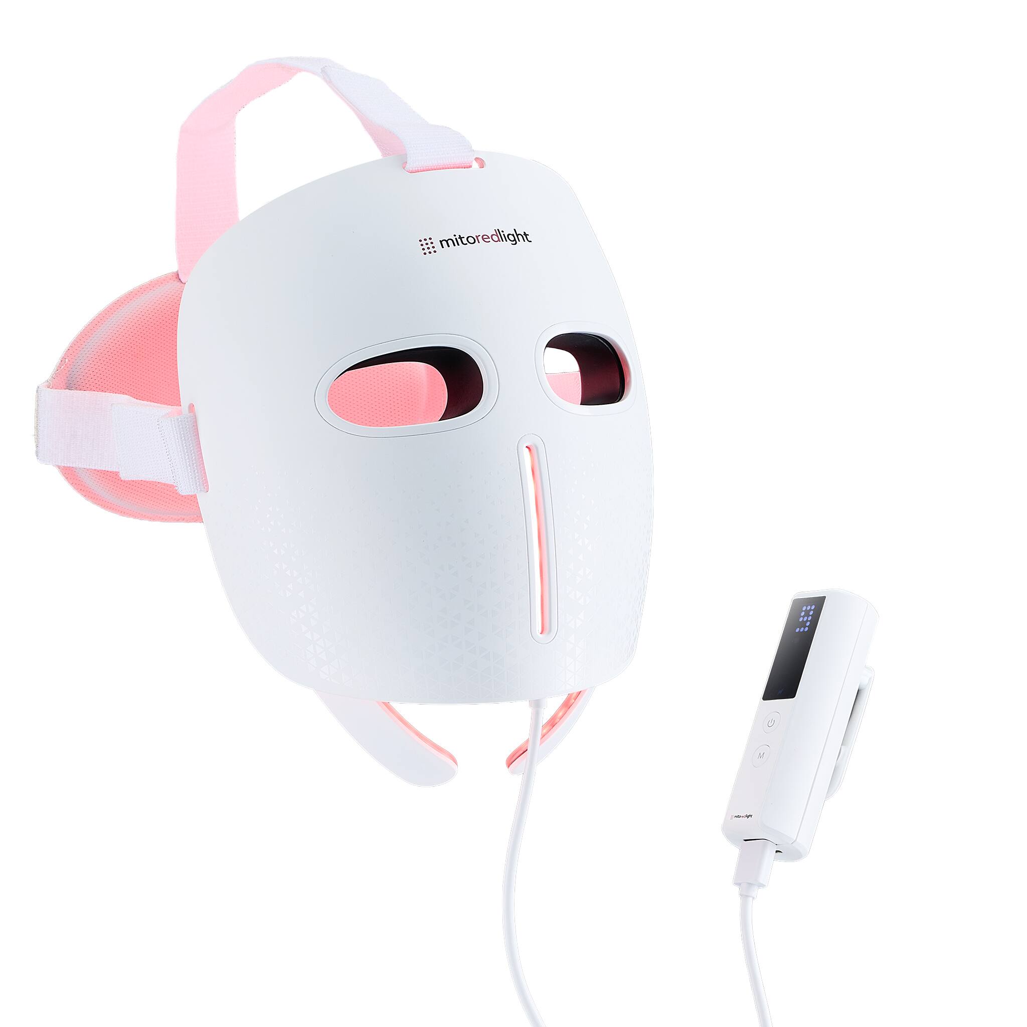 Mito Red Light, LLC - MitoGLOW™ LED Red Light Therapy Mask | With Blue, Yellow, Red and Near Infrared LED - White
