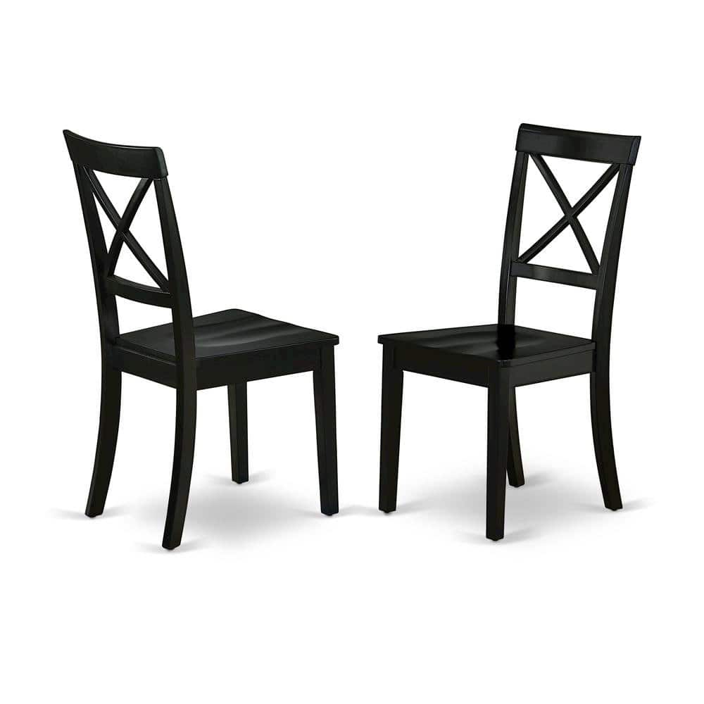 FurniFact - Black Dining Chair - Brown