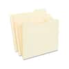 Front. Staples - 30% Recycled Reinforced File Folders, 1/3-Cut Tab, Letter Size, Manila, 100/Box - Manila.