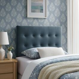 Modway - Emily Stain-Resistant Performance Velvet Headboard - Cadet Blue