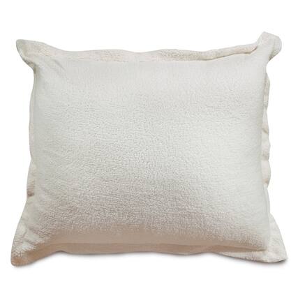 Front. Majestic Home - Floor Pillow Sherpa Cream - Beige.