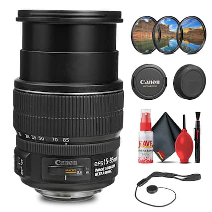 Canon ULTRASONIC Canon EEAA 1 24 35 50 AFt FMF 70 85 Canon MACRO 2 0.6 EFS 15-85mm ft IMAGE STABILIZER m ULTRASONIC AVE ELECTRONICS INS CLEANE - - Suadny Surta - 3 - 1 GerTSLY