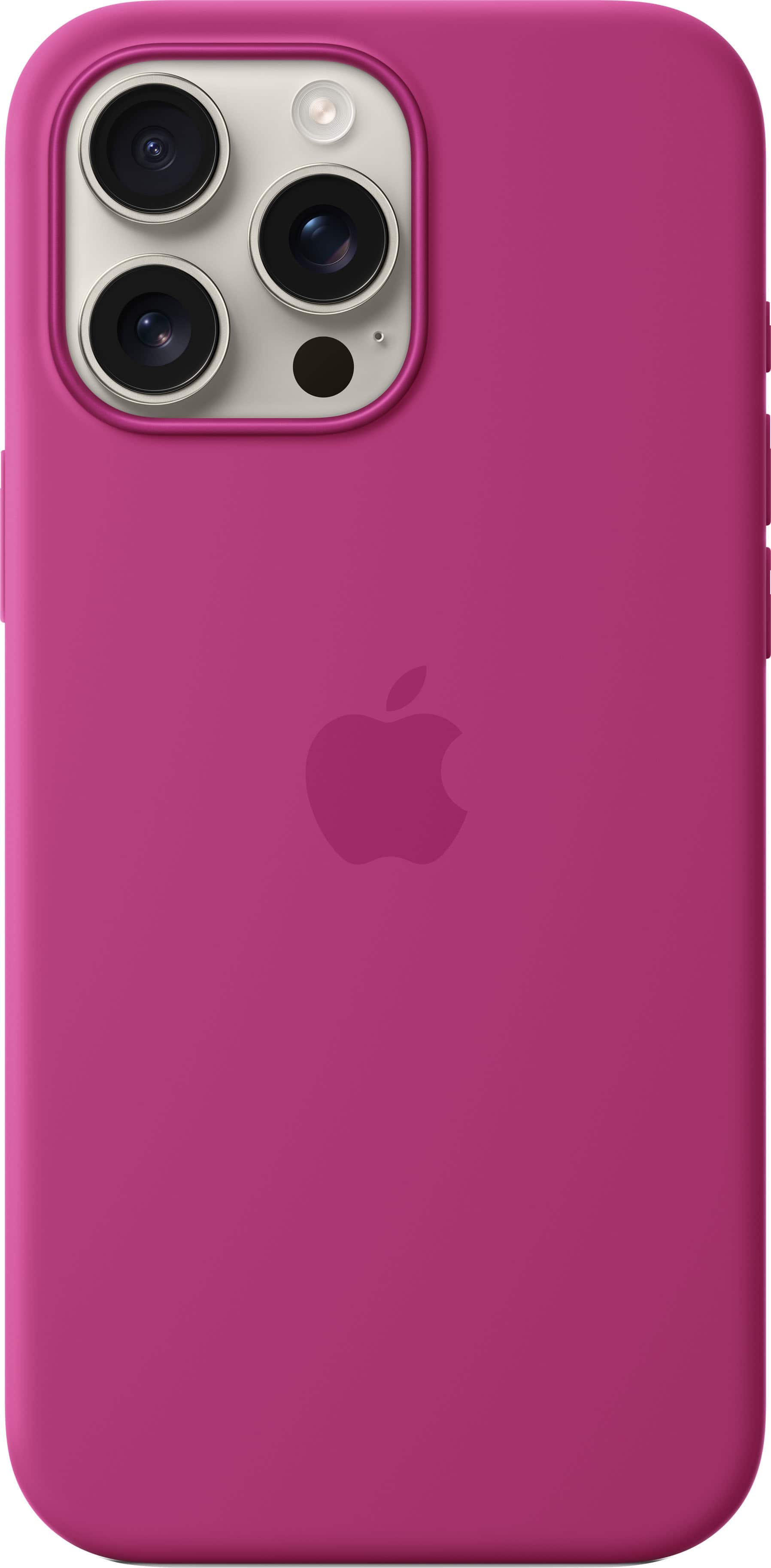 Alt View 11. Apple - iPhone 16 Pro Max Silicone Case with MagSafe - Fuchsia.
