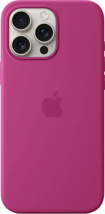 Apple iPhone 16 Pro Max Silicone Case with MagSafe Fuchsia