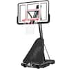 Front. Best Choice Products - Best Choice Products Adjustable 4.4-10ft Basketball Hoop, Portable Goal w/Shatterproof Backboard, Ball Return - White - White.