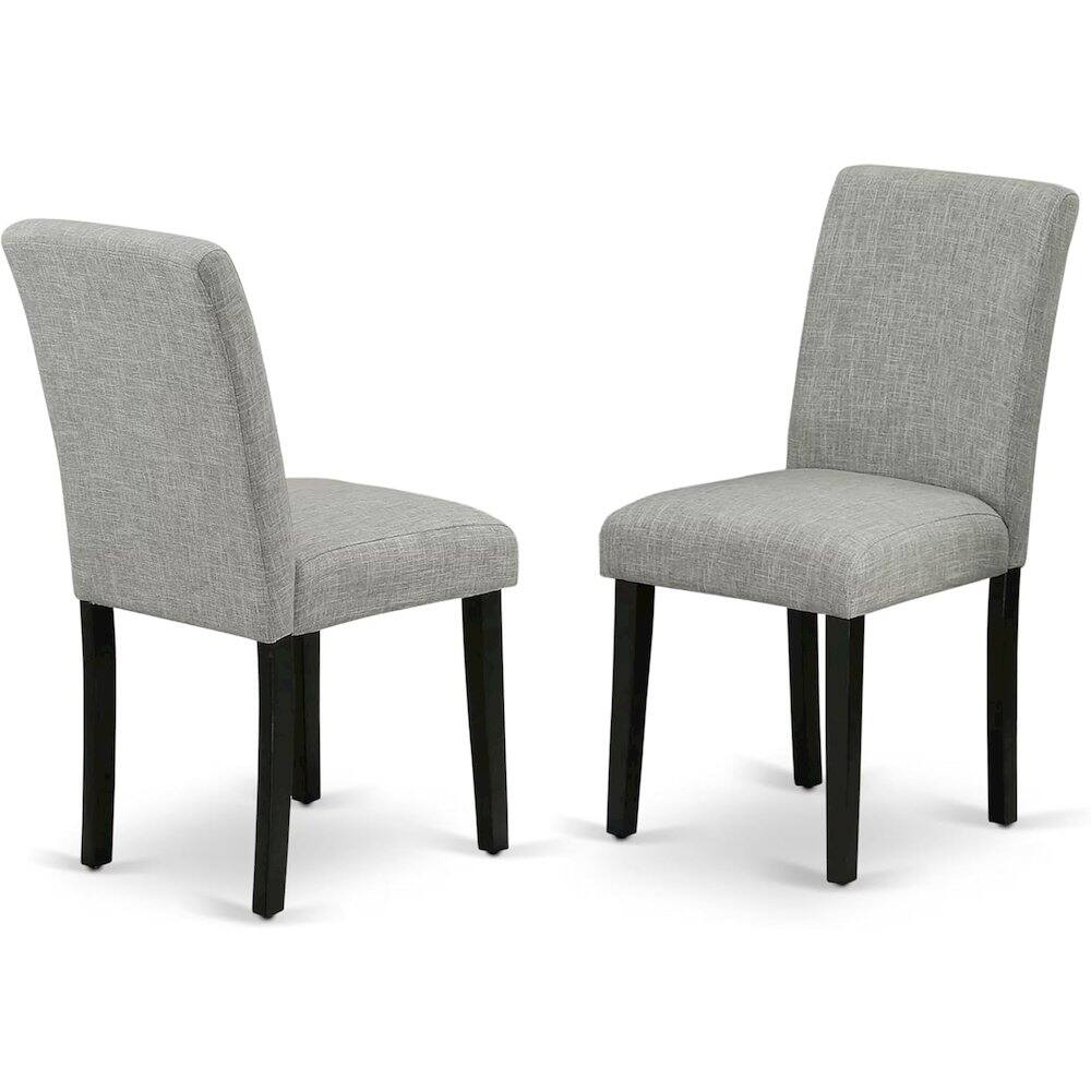 Alt View 2. FurniFact - Black Round Dining Table Set for 4 – Kitchen Table Chairs Set of 4 Wood - Brown.