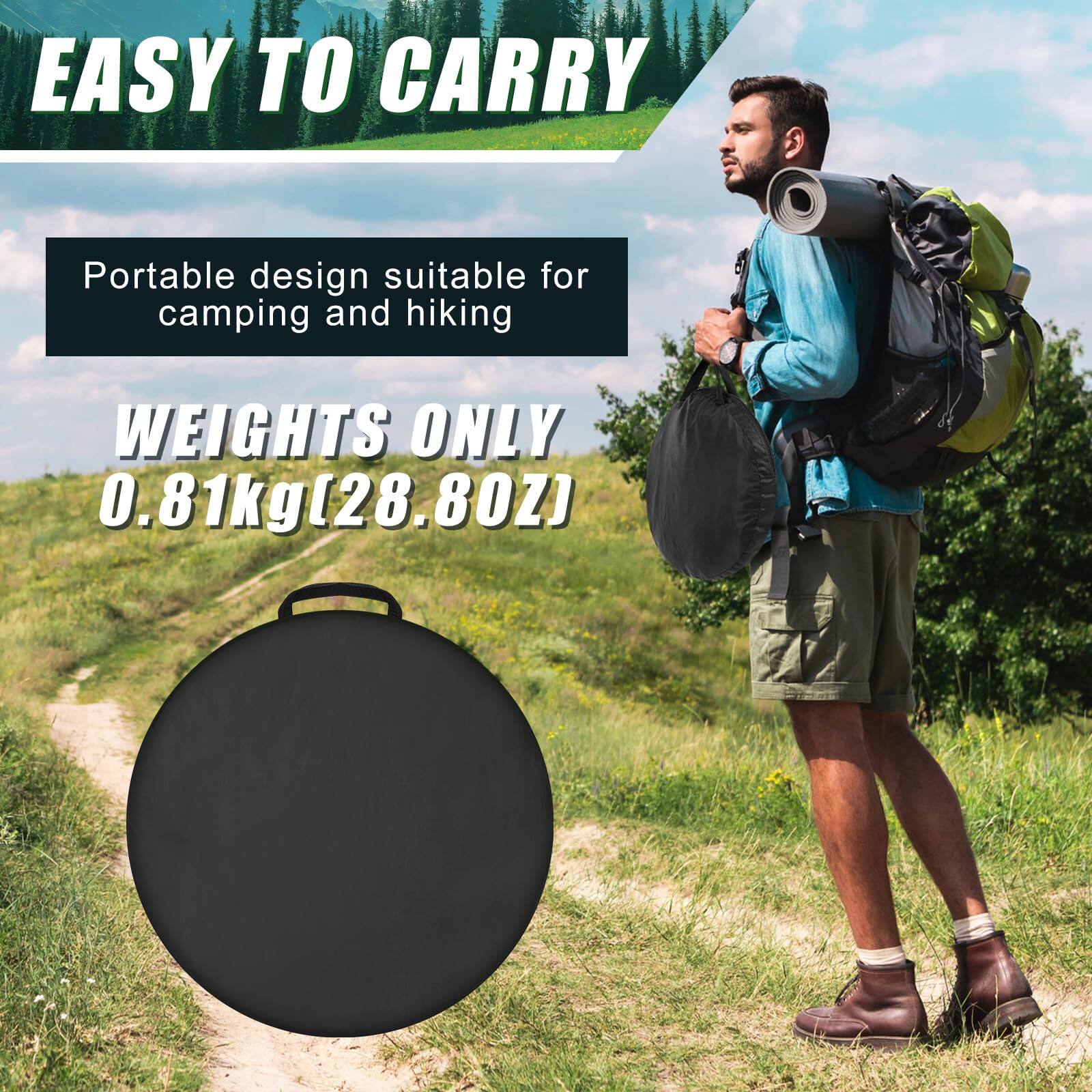 EASY TO CARRY

Portable design suitable for camping and hiking

WEIGHTS ONLY 0.81kg (28.80Z)