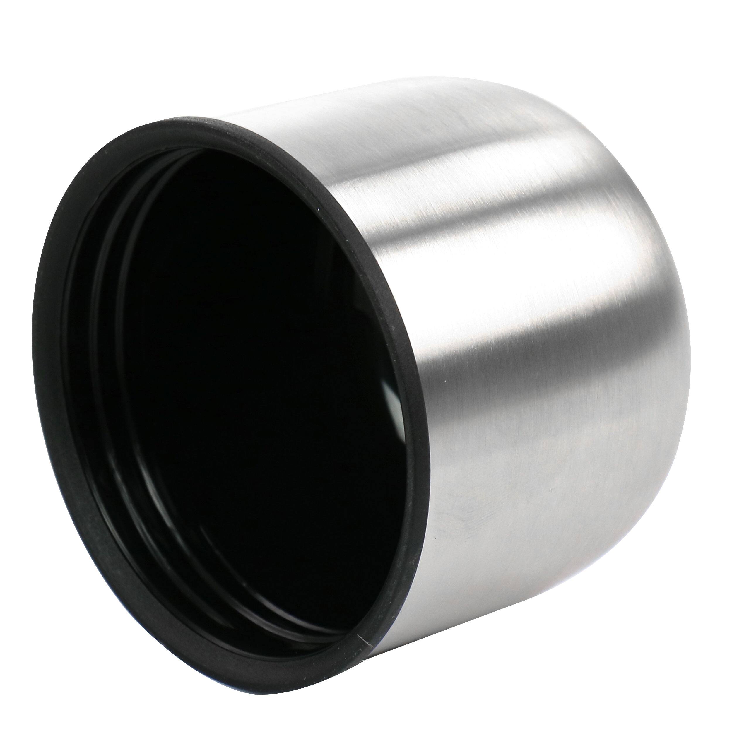 Alt View 2. Mr. Coffee - Mr. Coffee 23oz Stainless Steel Thermal Travel Bottle in Leatherette - Black.